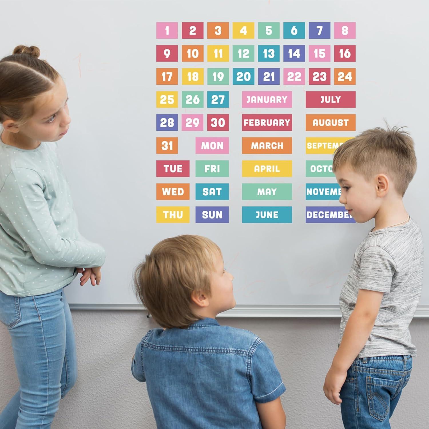 Imanes de Calendario Mensual Coloridos Amnbrei - 50 Piezas