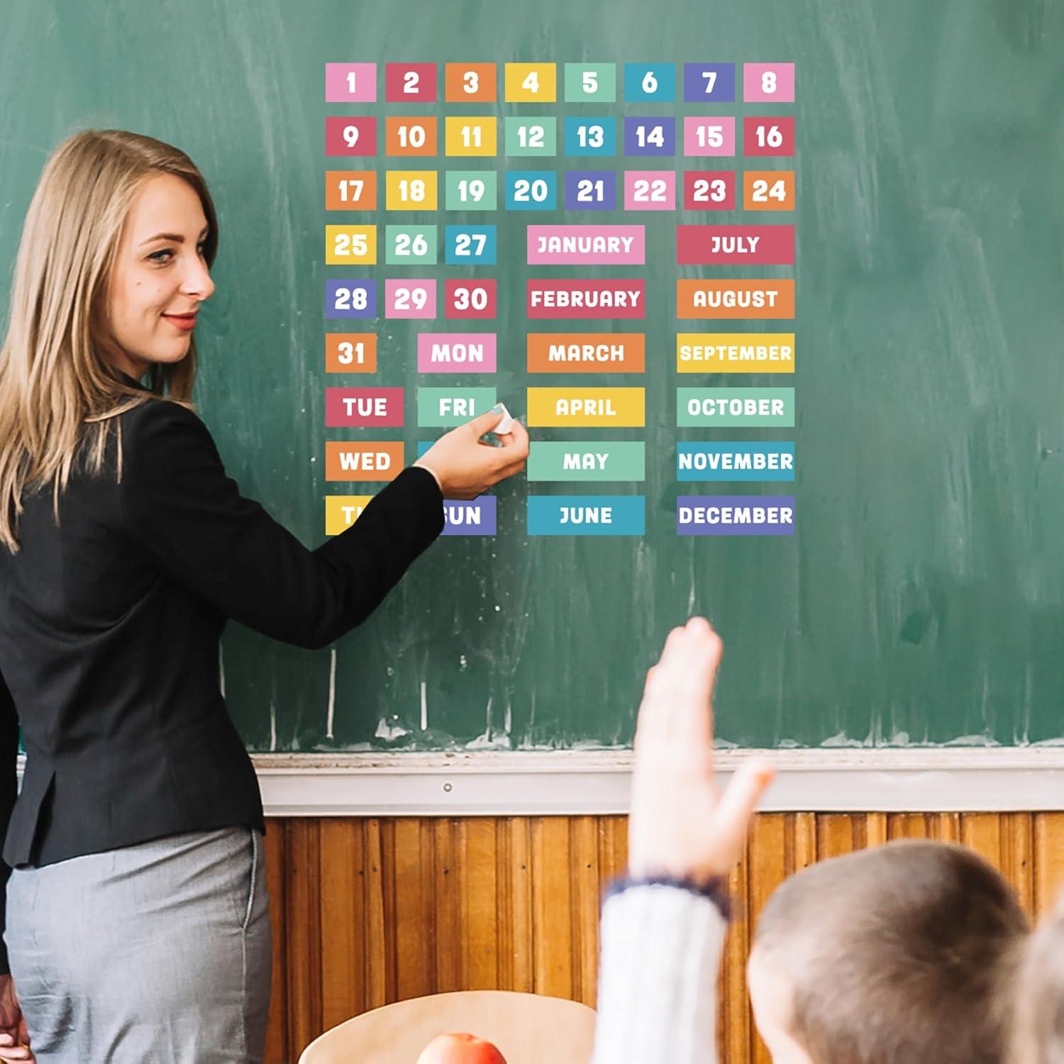 Imanes de Calendario Mensual Coloridos Amnbrei - 50 Piezas