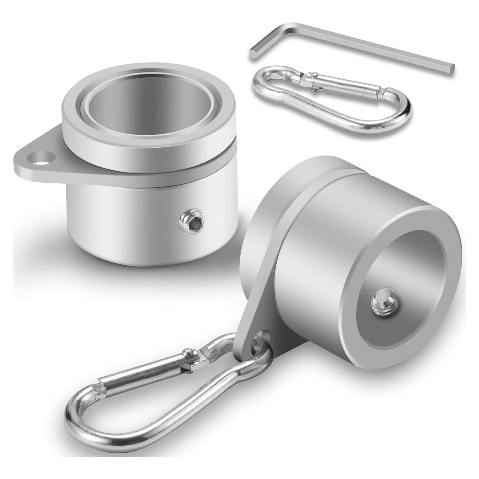 Anillos de asta de bandera BONWIN 1" 2 Pcs giratorios 360°