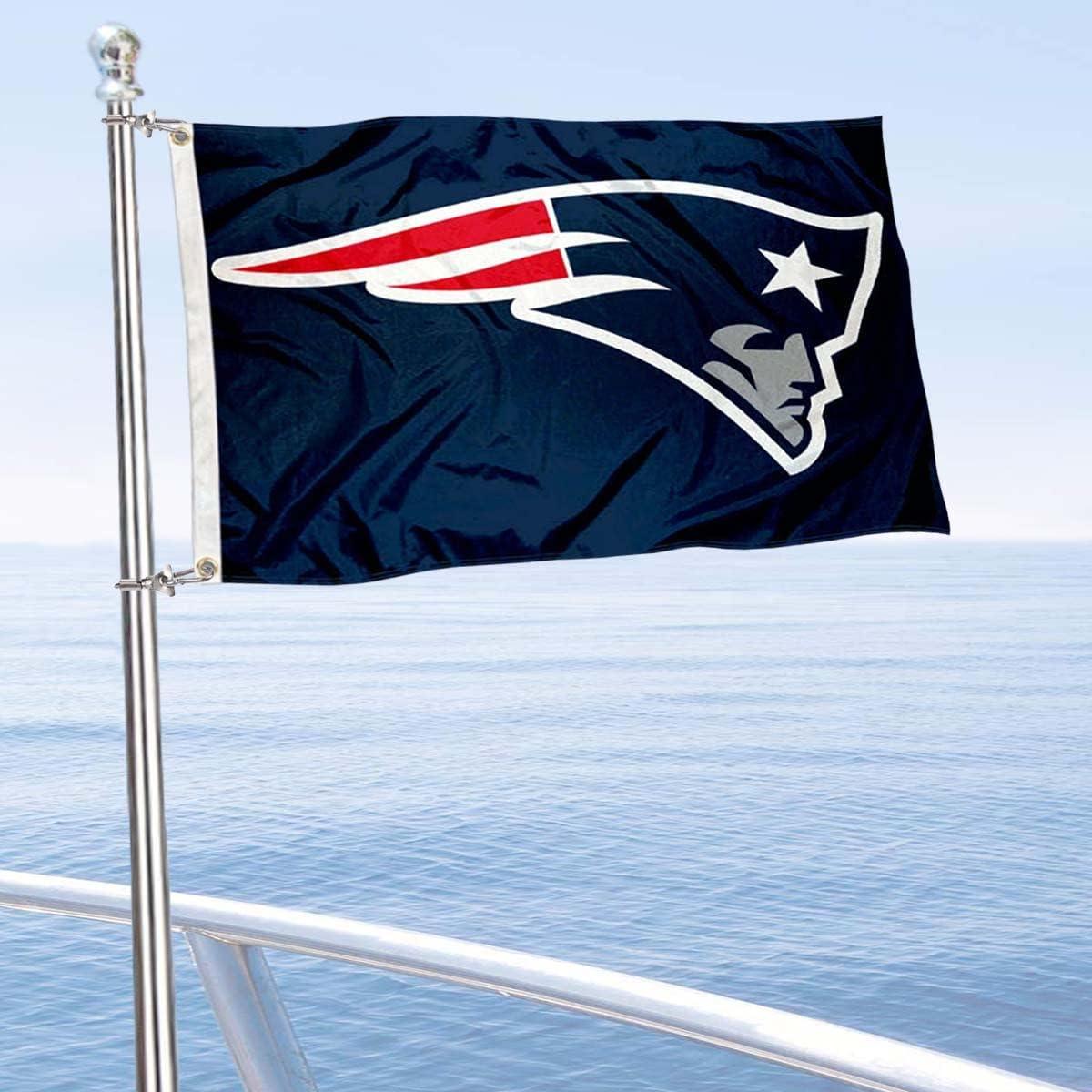 Bandera de los Patriots 30x45 cm para Barco y Carro de Golf