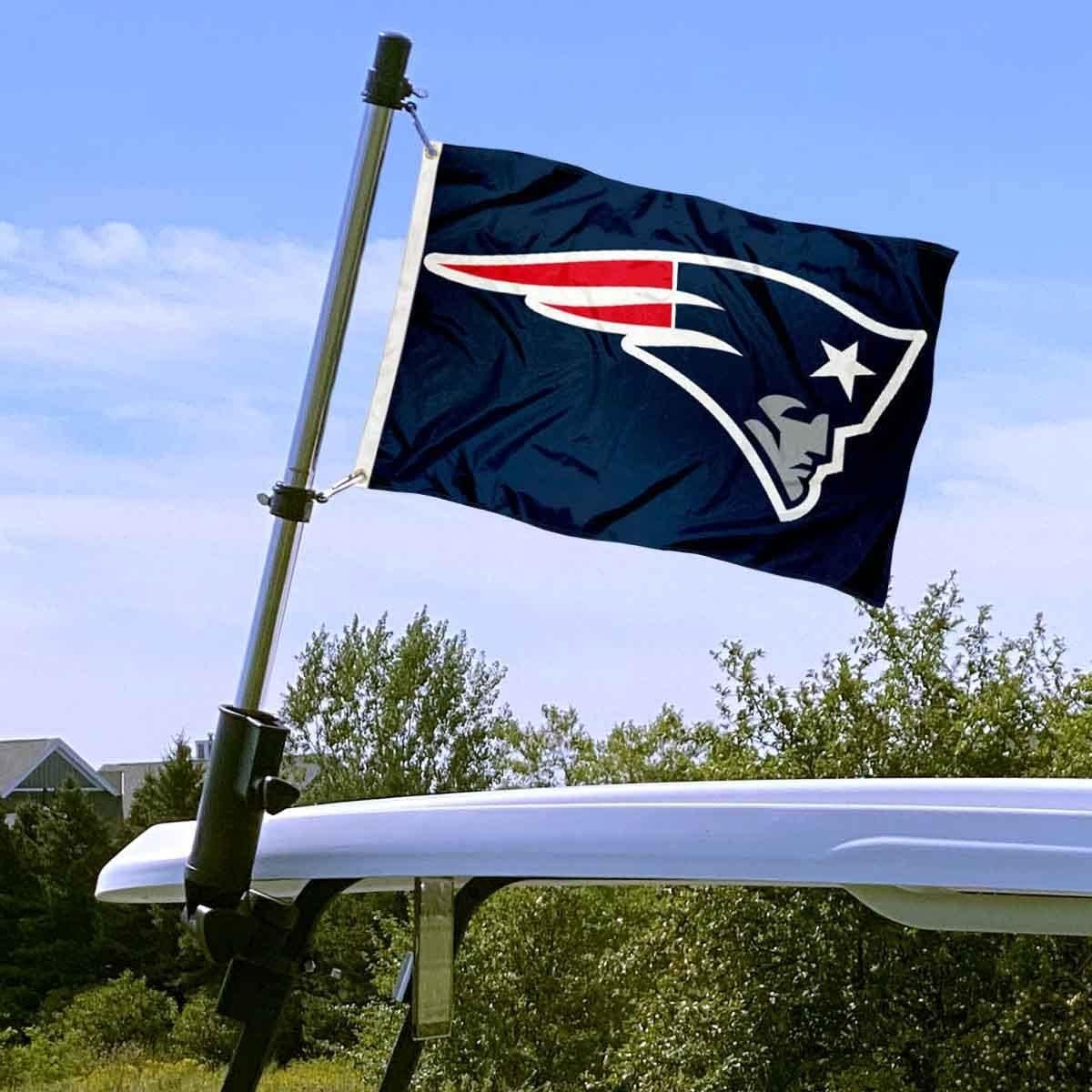 Bandera de los Patriots 30x45 cm para Barco y Carro de Golf