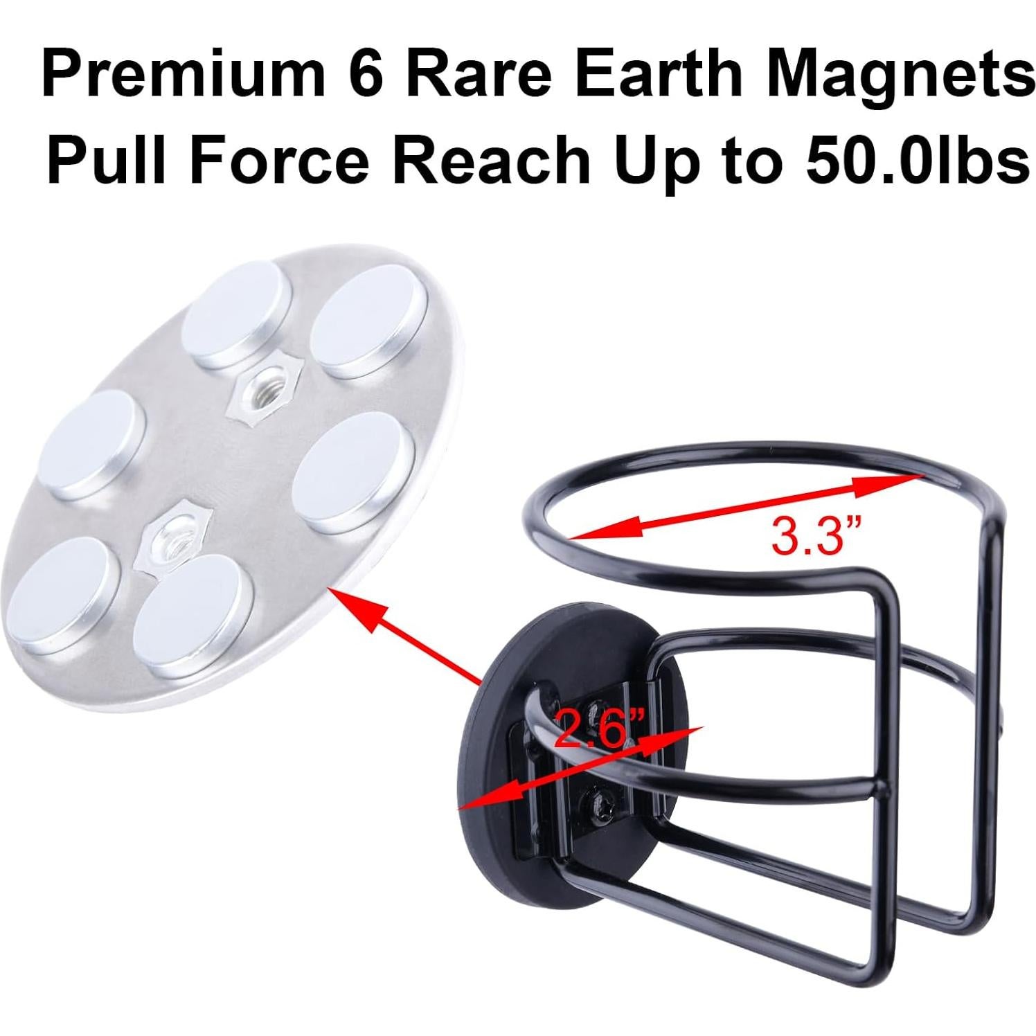 Soporte de Taza Magnético LEKUSHA para Autobús y Tractor