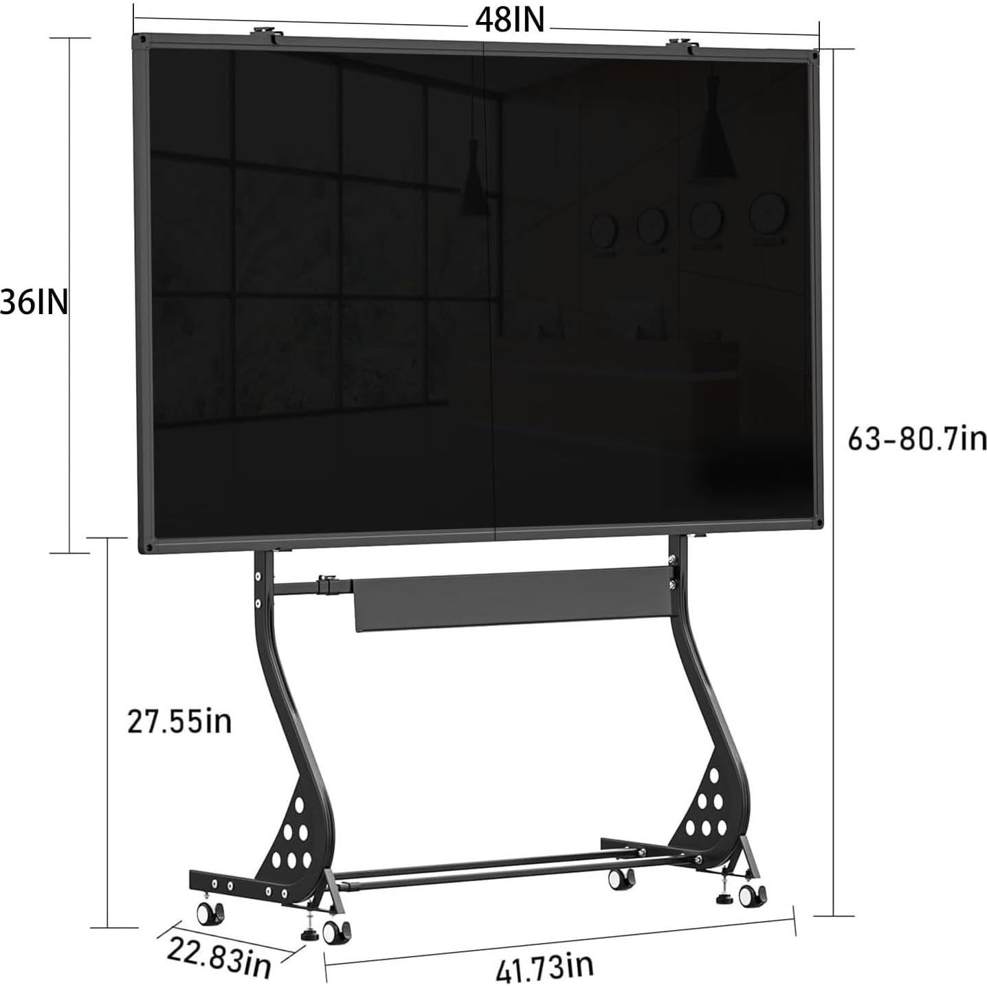 Pizarra Magnética Doble Cara ZHIDIAN 121.9x91.4cm Ajustable