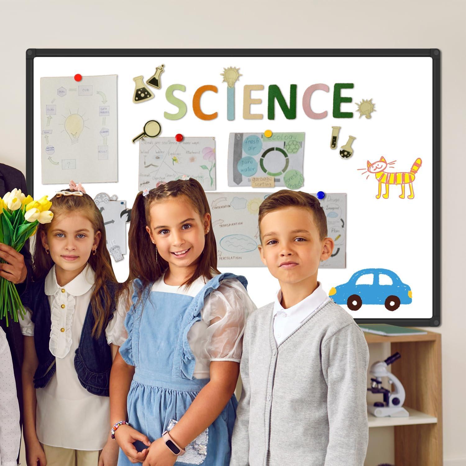 Pizarra Blanca Magnética XBoard 121.9x78.7cm con Marco Negro