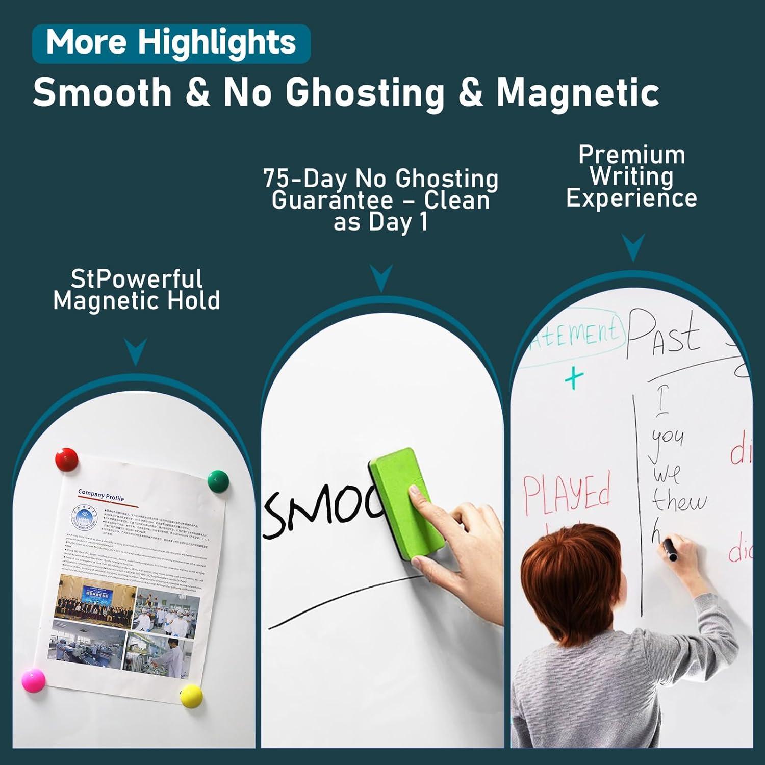 Pizarra Blanca Magnética Doble Cara MAKUANG 183x152 cm con Ruedas