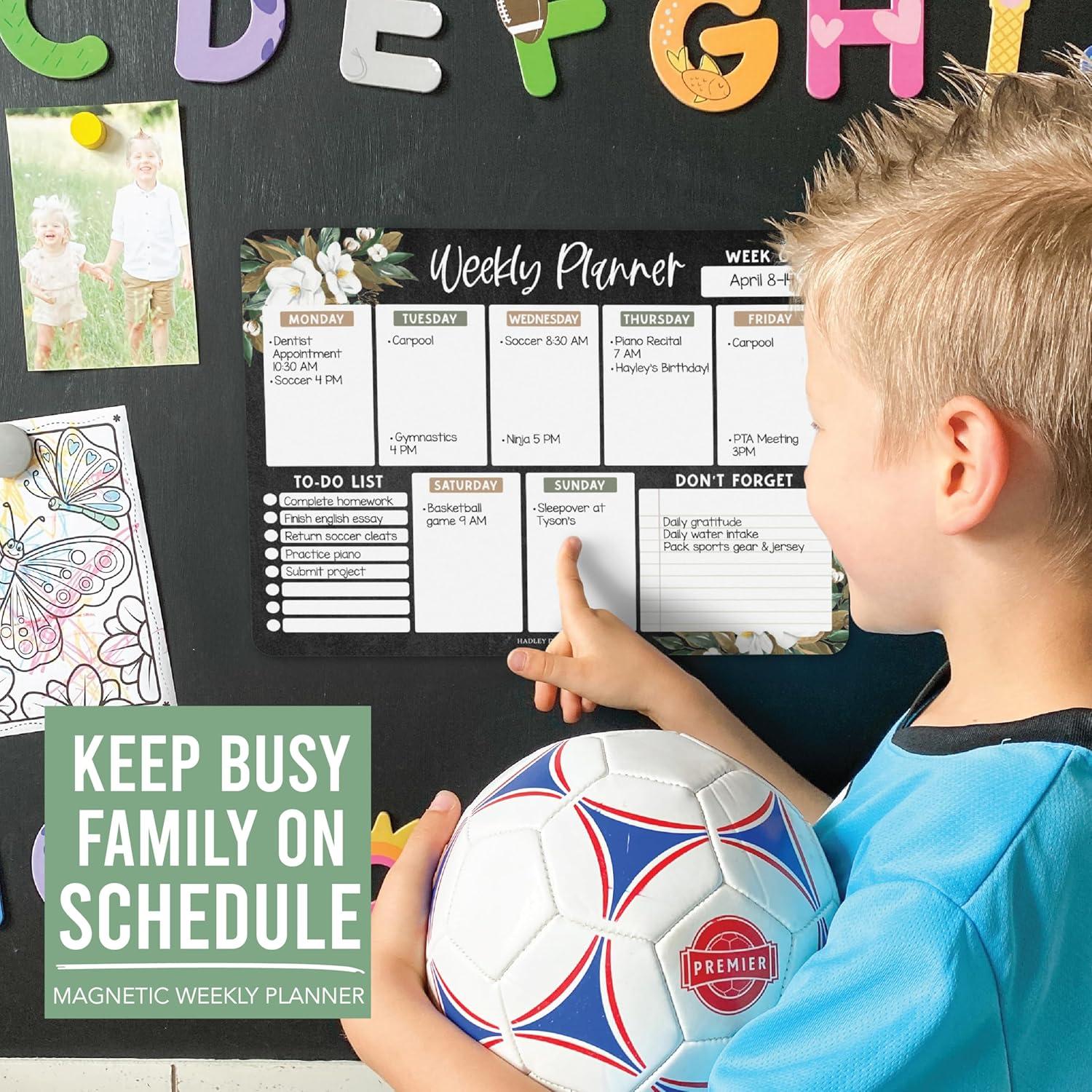 Calendario Magnético Semanal Hadley Designs 25x35 cm Borrable