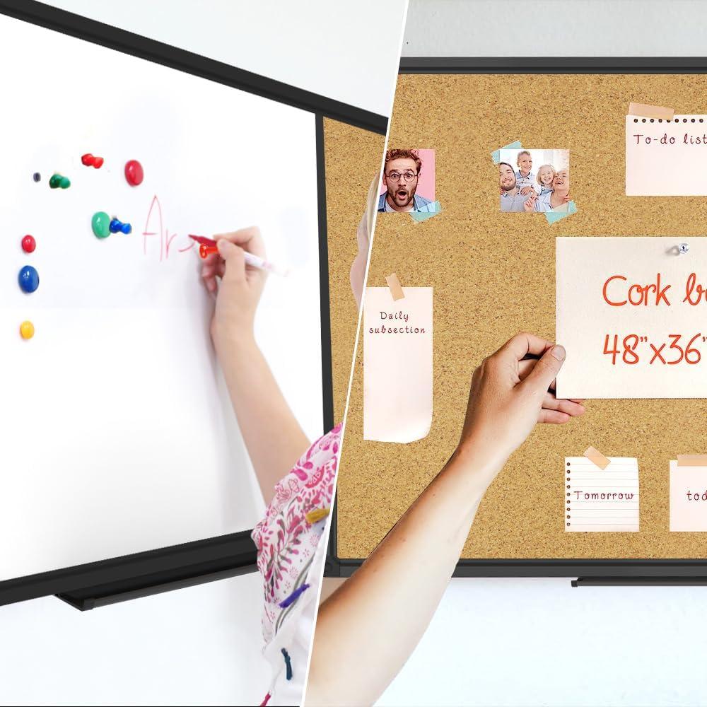 Pizarra Magnética Combinada XBoard 91x61 cm con Corcho