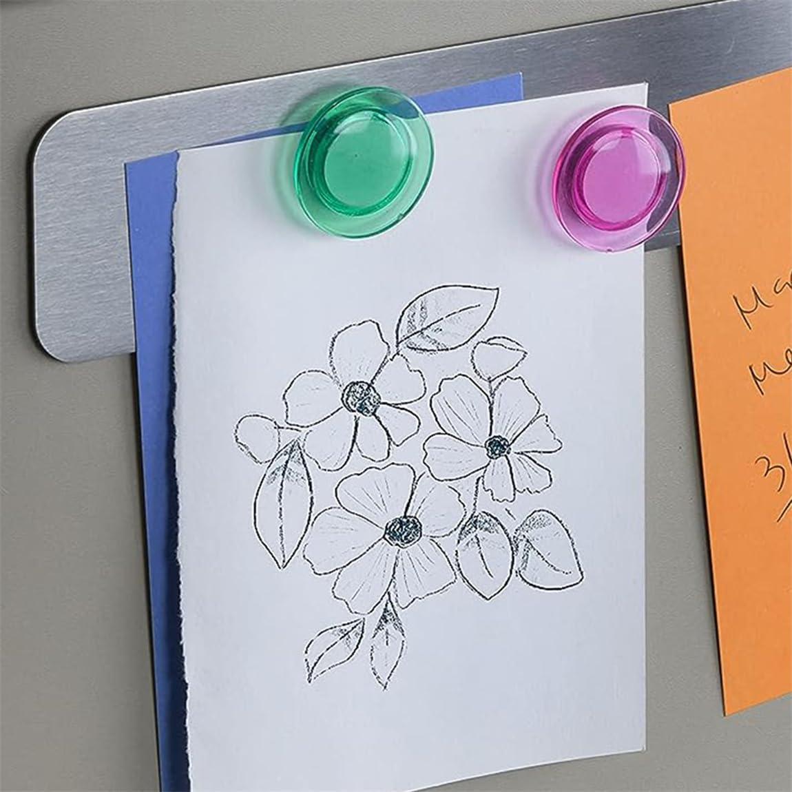 Tiras Magnéticas Adhesivas YJWZWE 32x4 cm Plata 4 Pcs