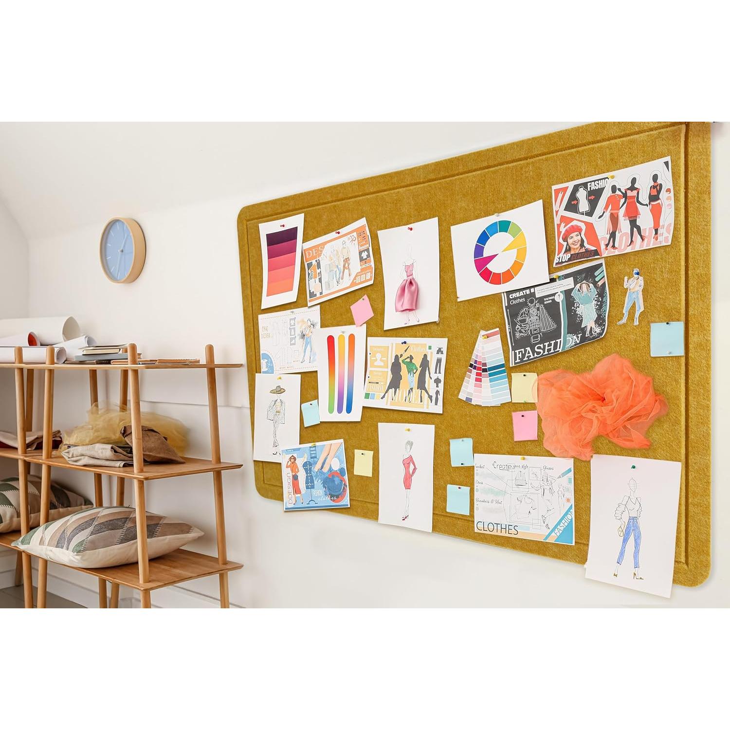 Tablero de Anuncios Plegable Yunihome 240x120 cm Fieltro Negro