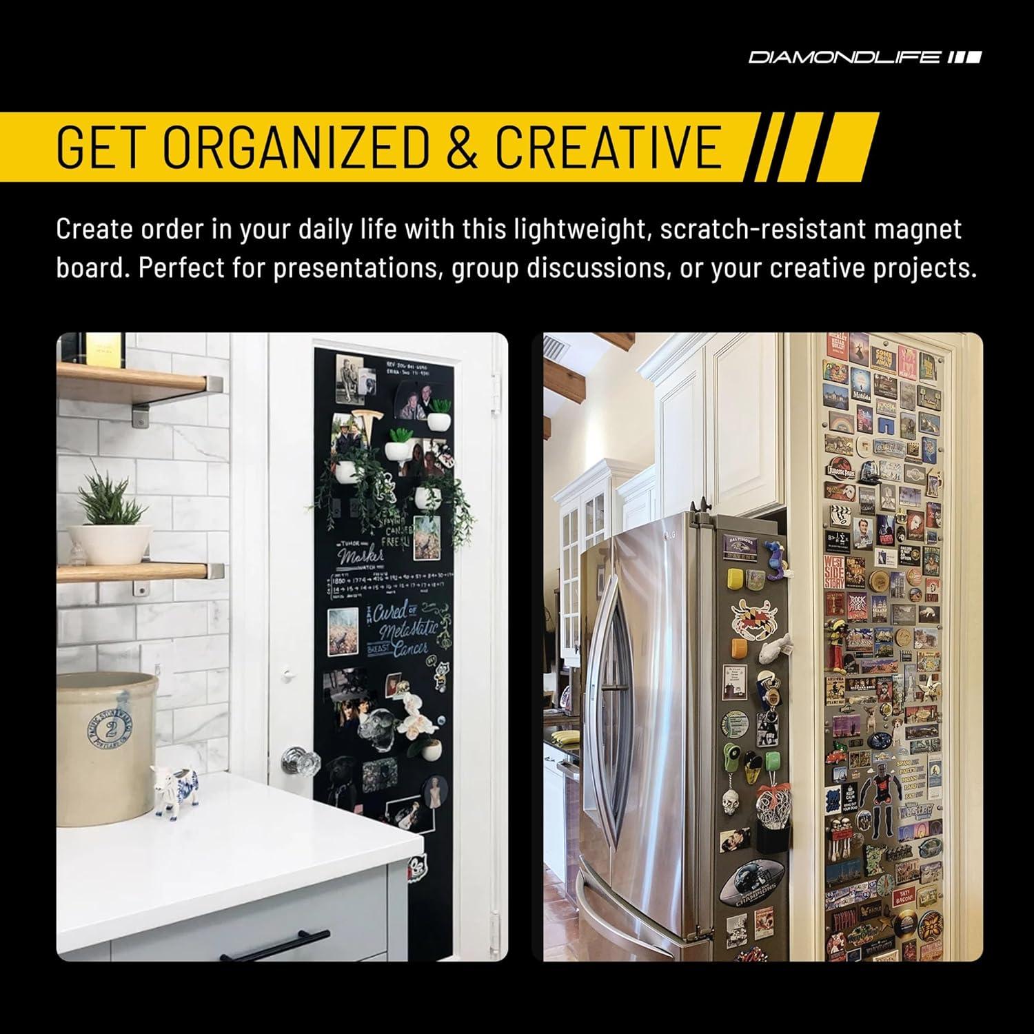 Tablero Magnético DLDIRECT 61x40.6 cm Plata para Oficina