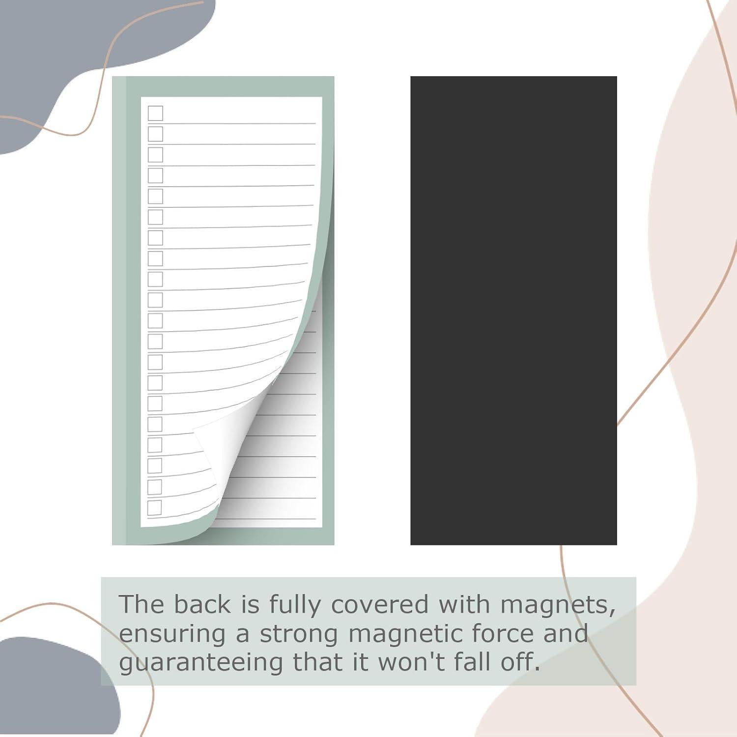 Paquete de 8 Bloc de Notas Magnéticos BIPEND 30 Hojas Colores