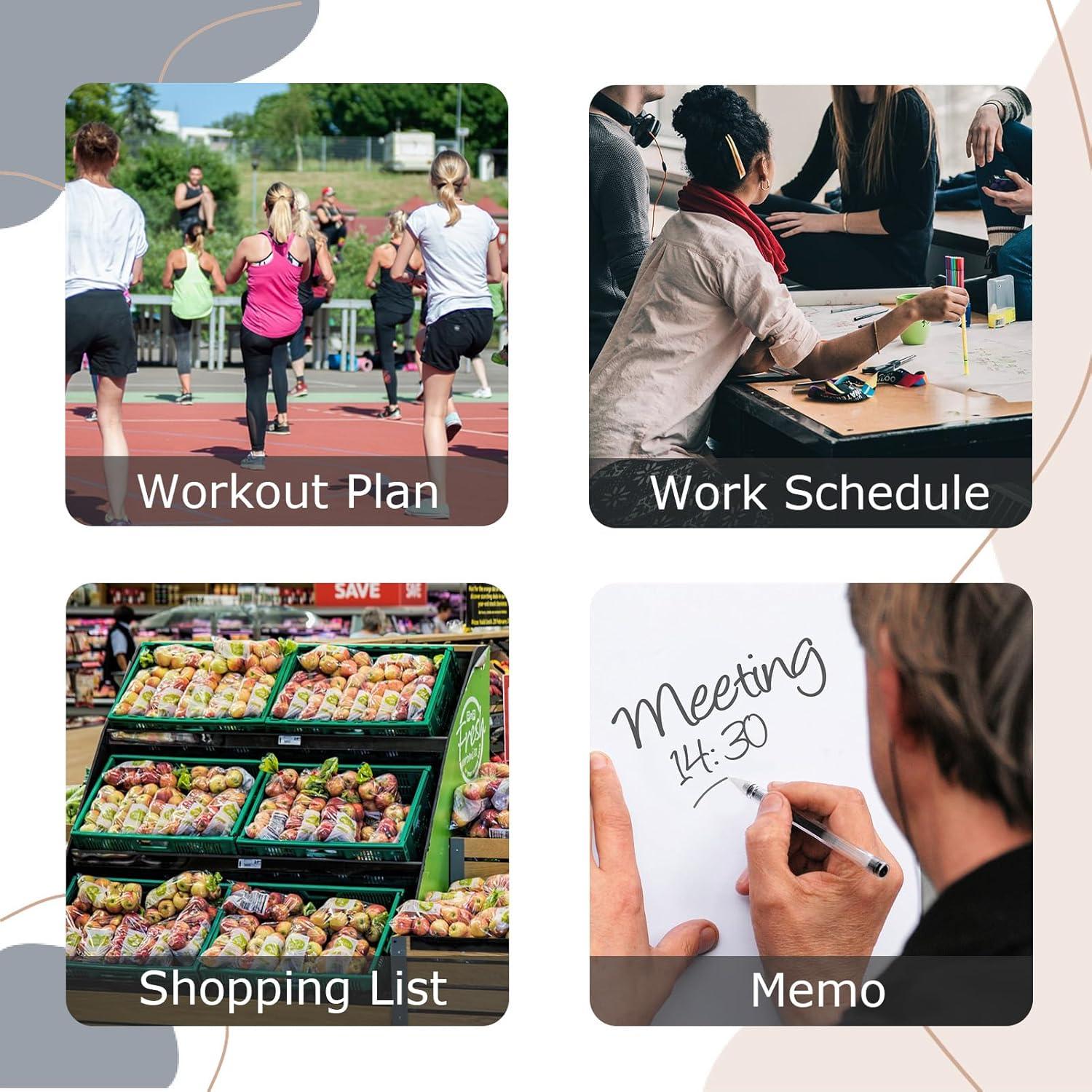 Paquete de 8 Bloc de Notas Magnéticos BIPEND 30 Hojas Colores