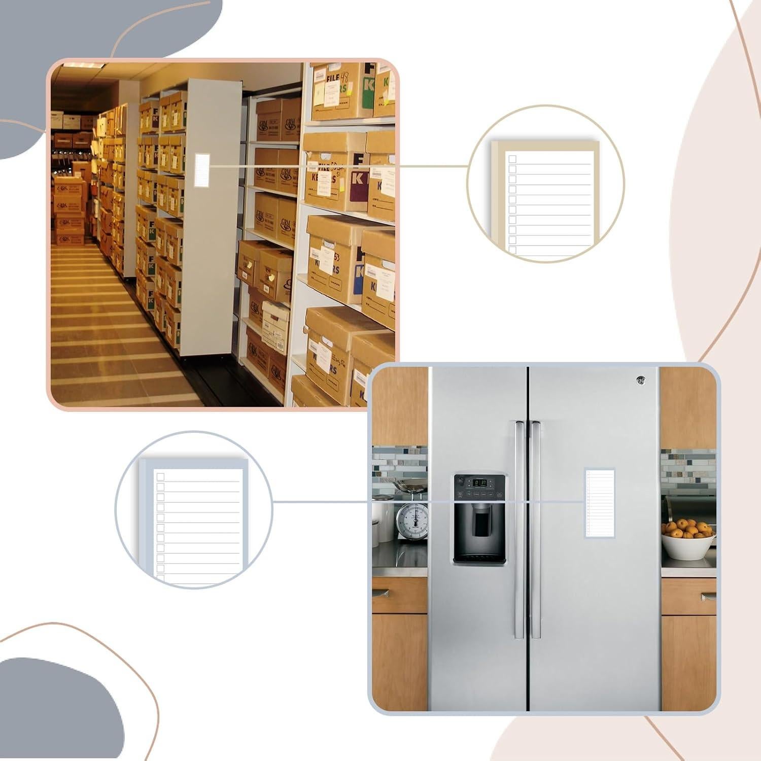 Paquete de 8 Bloc de Notas Magnéticos BIPEND 30 Hojas Colores