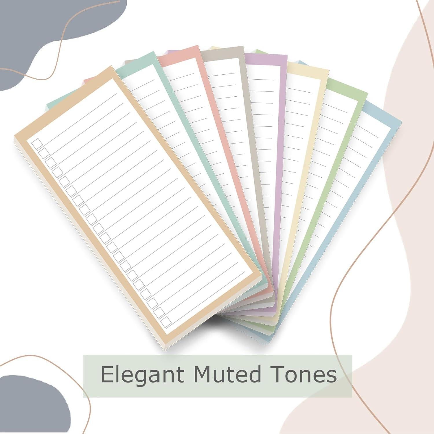 Paquete de 8 Bloc de Notas Magnéticos BIPEND 30 Hojas Colores