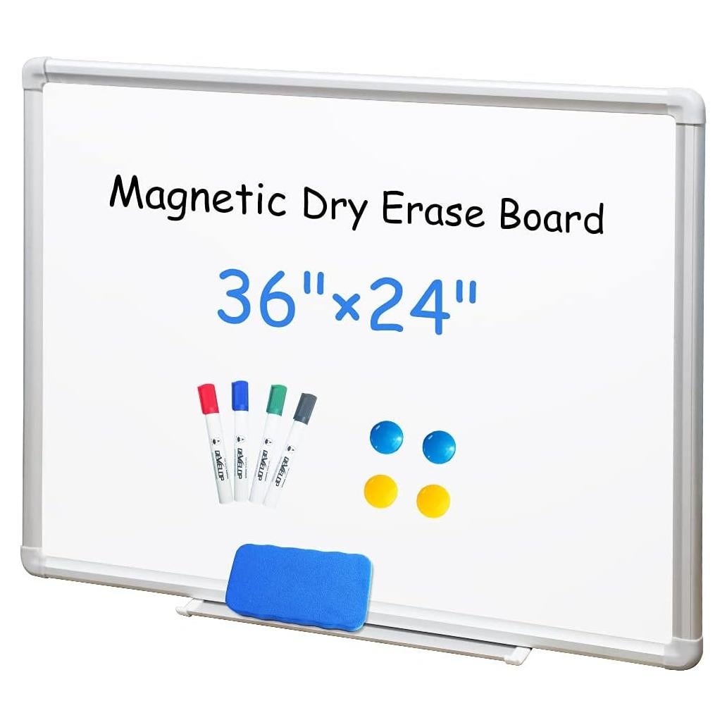 Pizarra Blanca Magnética DESARROLLAR 61x91 cm con Bandeja