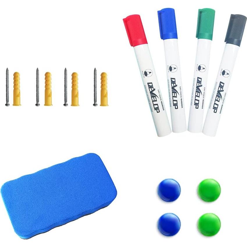 Pizarra Blanca Magnética DESARROLLAR 61x91 cm con Bandeja