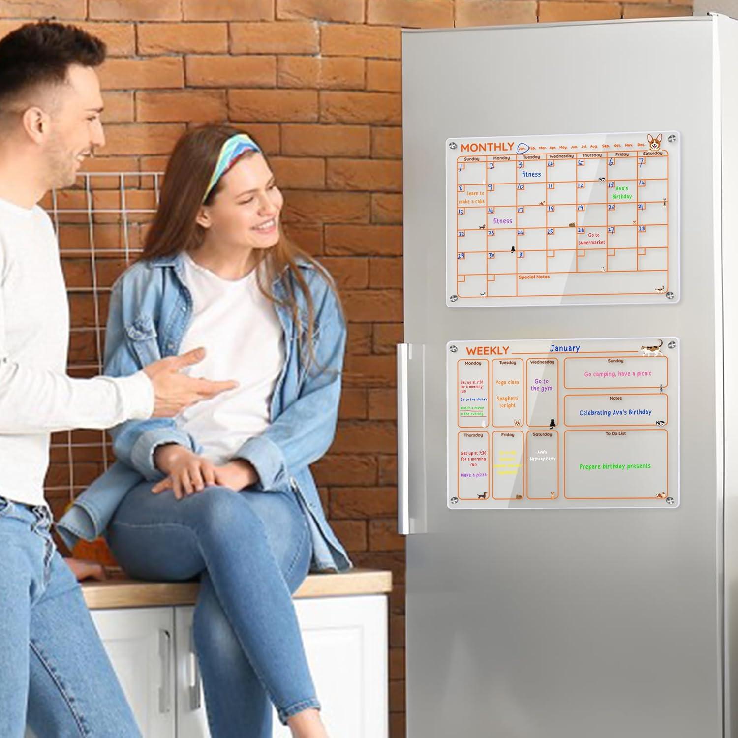 Calendario Magnético Acrílico KUNYUTECH para Nevera 1.09 kg