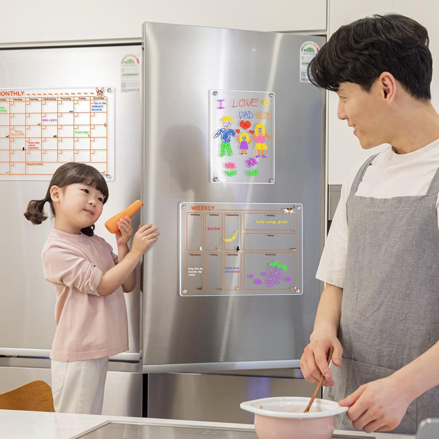 Calendario Magnético Acrílico KUNYUTECH para Nevera 1.09 kg