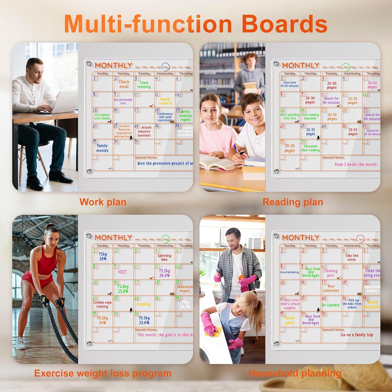 Calendario Magnético Acrílico KUNYUTECH para Nevera 1.09 kg
