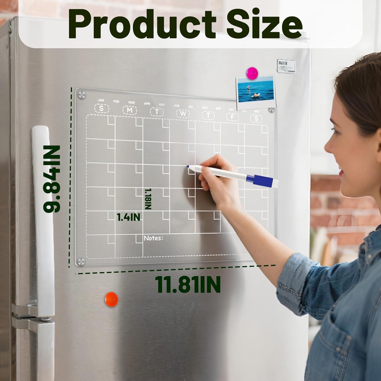 Calendario Magnético Uibyt 30x25 cm para Refrigerador