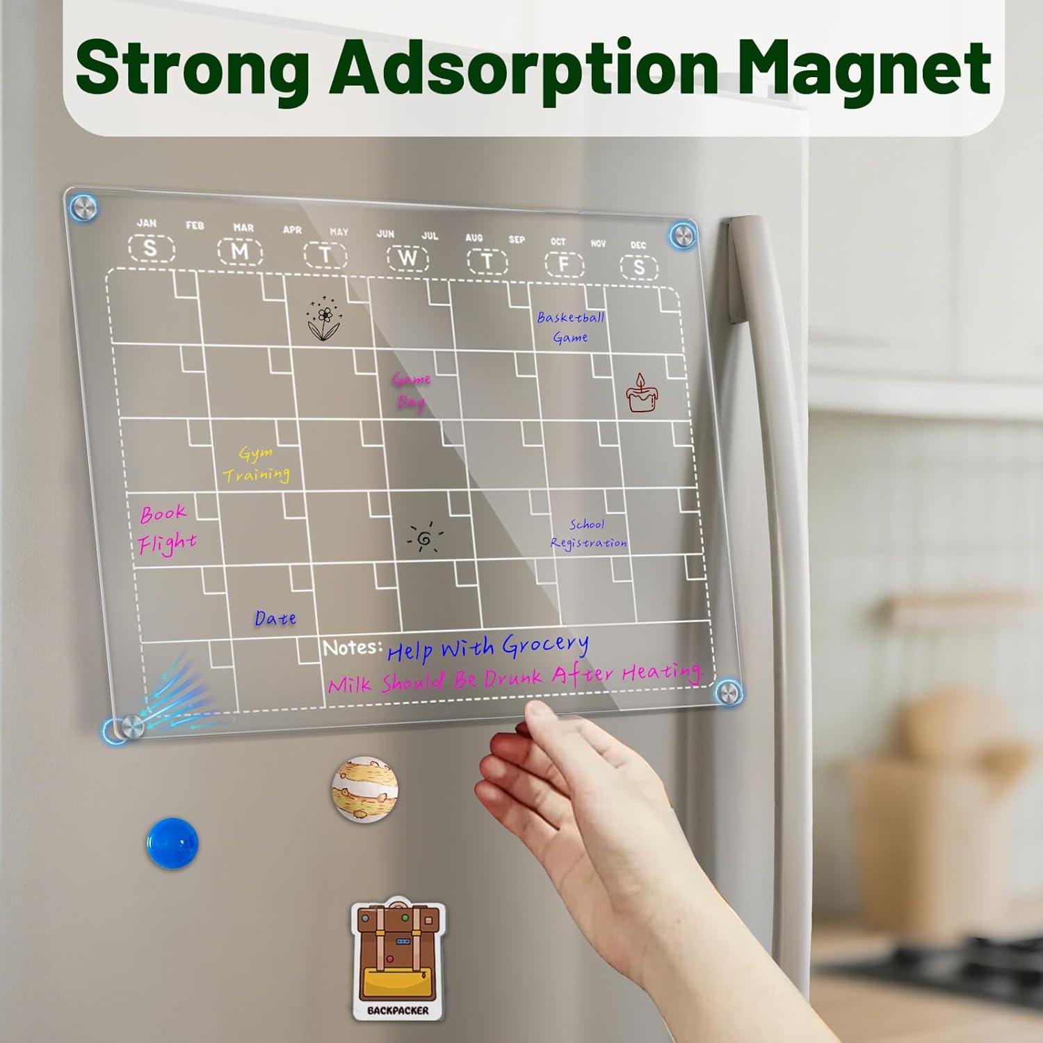 Calendario Magnético Uibyt 30x25 cm para Refrigerador