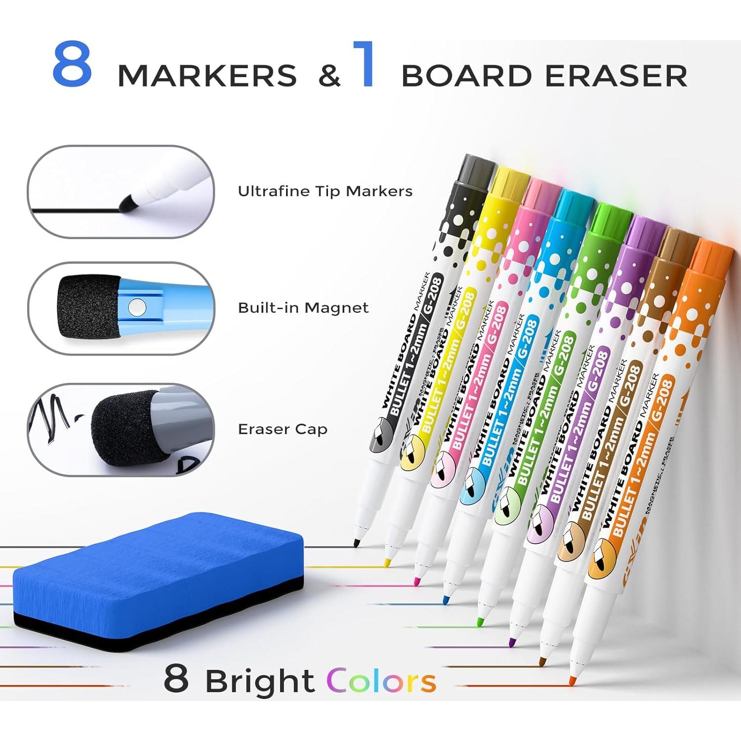 Calendario Magnético Marsrock 41.4x29.7 cm Gris - Planificador Semanal y Mensual