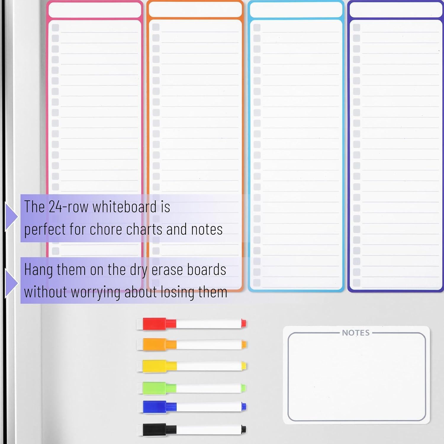 Set de Pizarras Magnéticas Borrables Mr. Pen 11 Piezas Neón