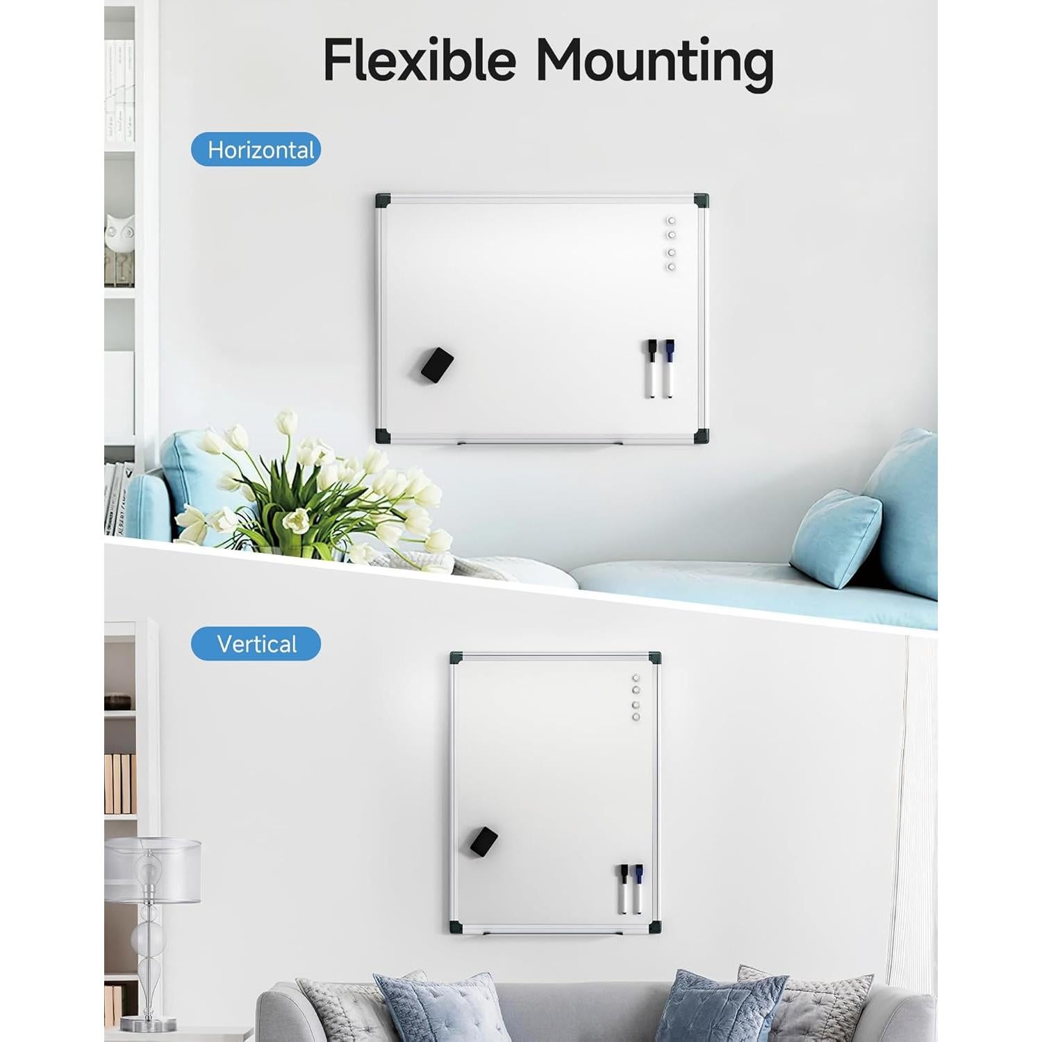 Tablero Blanco Magnético VUSIGN 61x46 cm con Accesorios