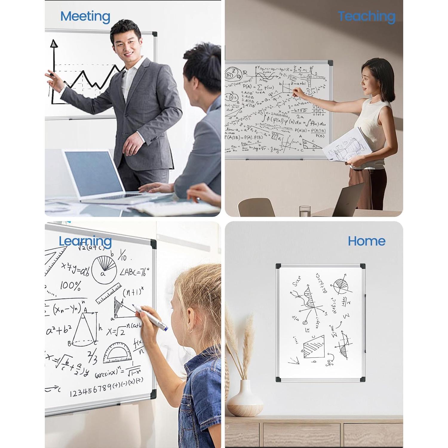 Tablero Blanco Magnético VUSIGN 61x46 cm con Accesorios