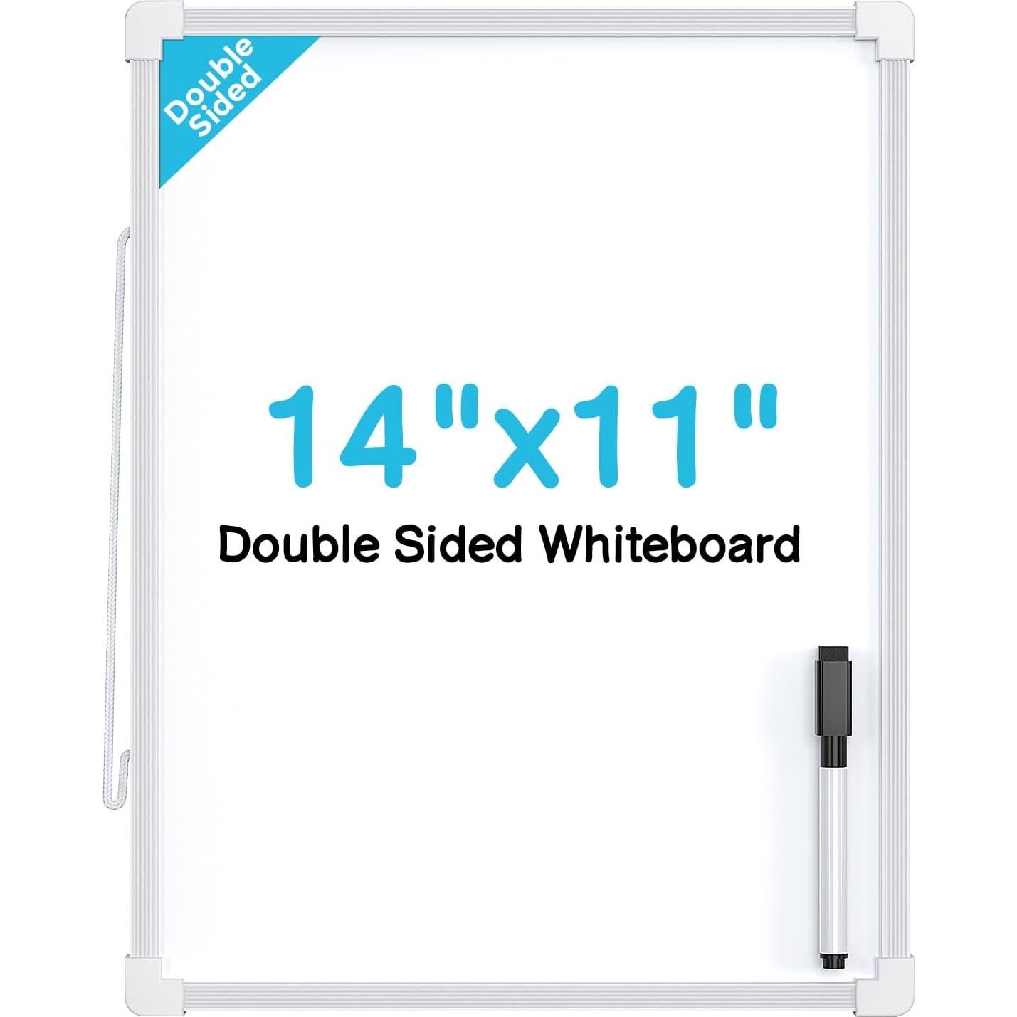 Pizarra Blanca Borrable Doble Cara MaxGear 35.56x27.94 cm