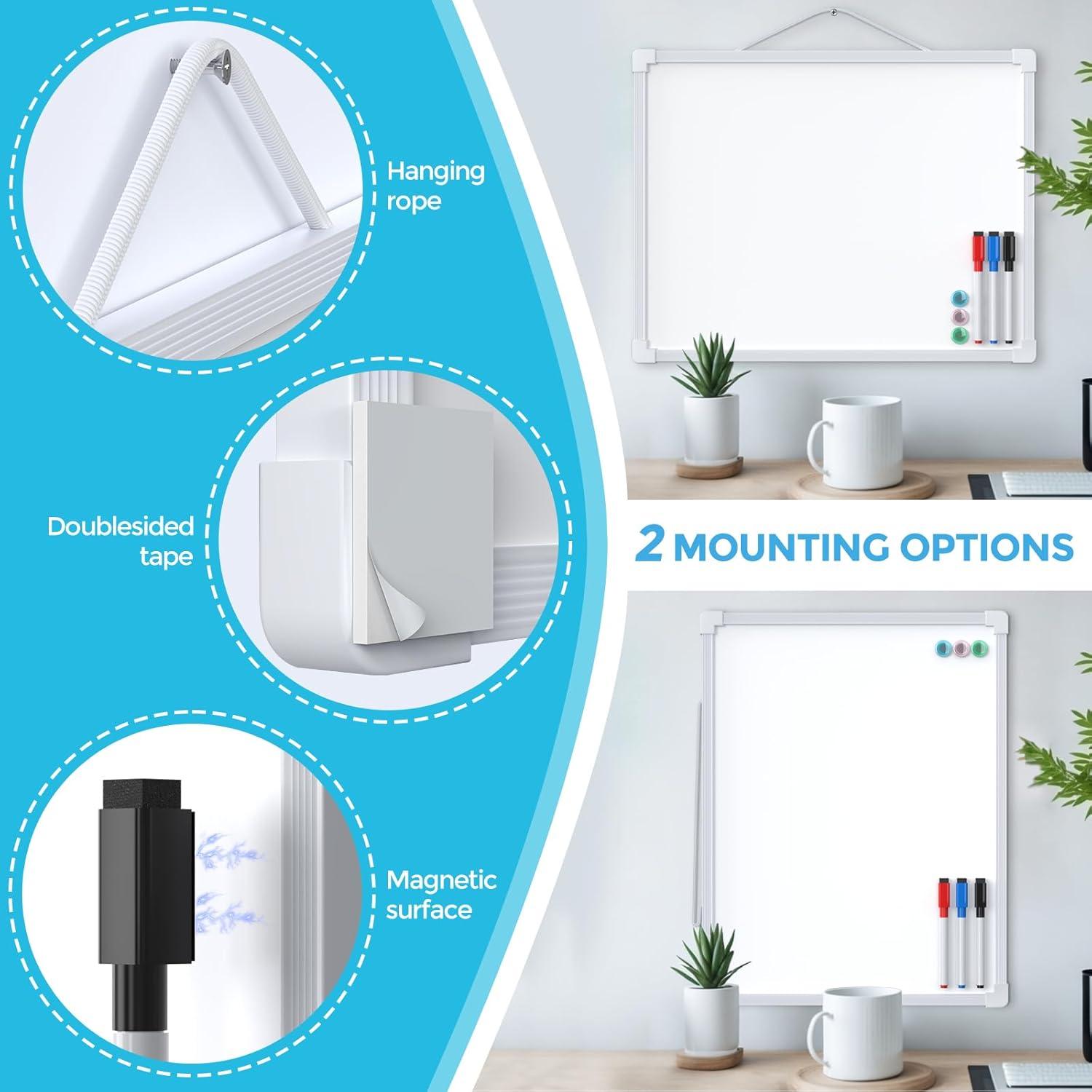 Pizarra Blanca Borrable Doble Cara MaxGear 35.56x27.94 cm