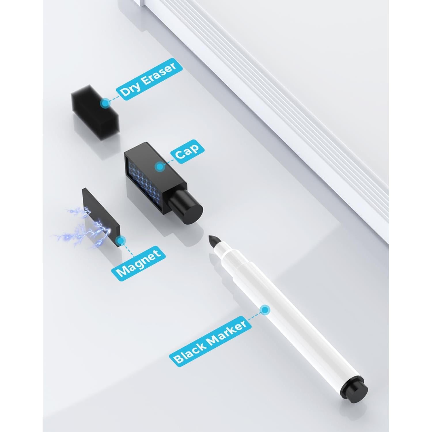 Pizarra Blanca Borrable Doble Cara MaxGear 35.56x27.94 cm