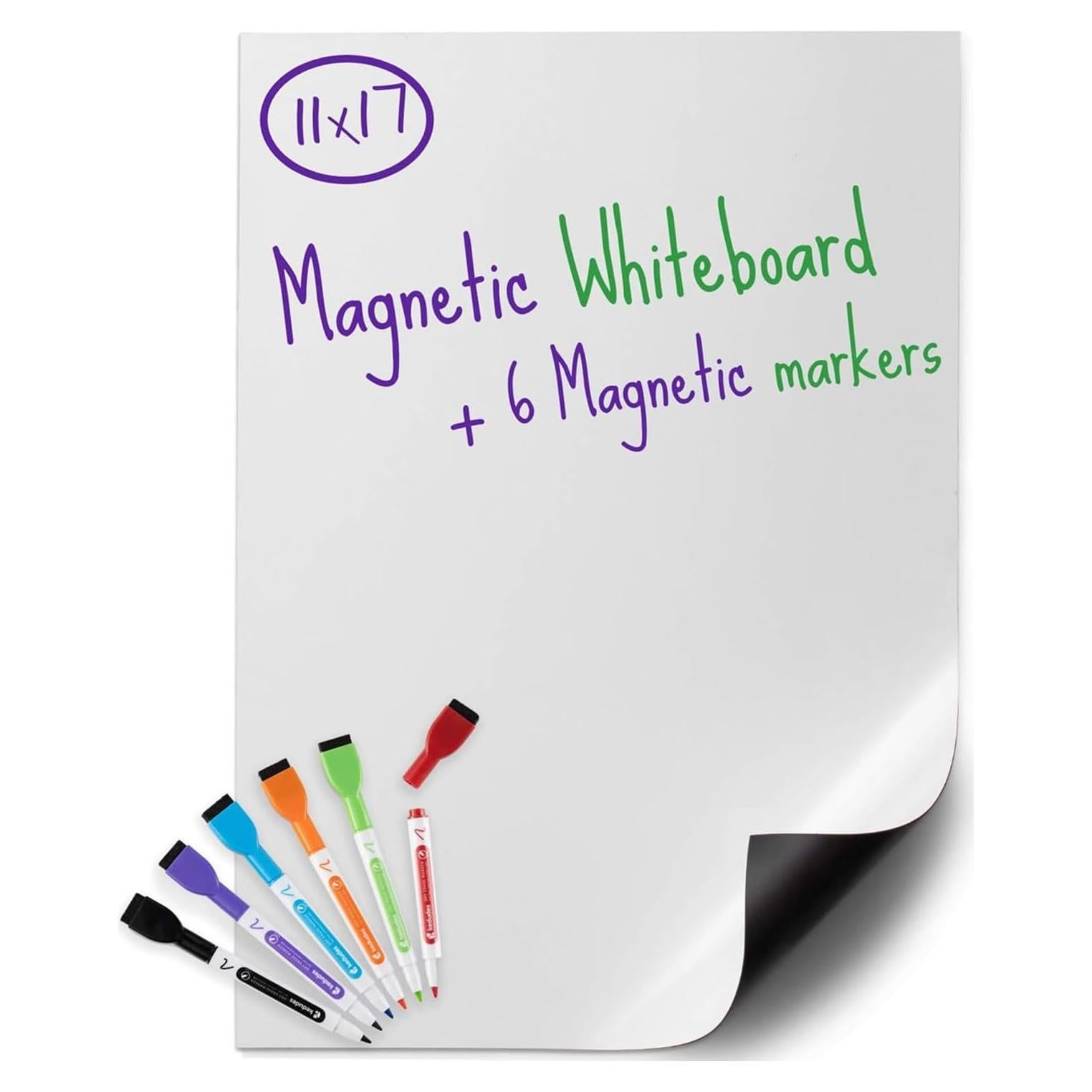 Pizarra Blanca Magnética Borrado en Seco Kedudes 43x28 cm