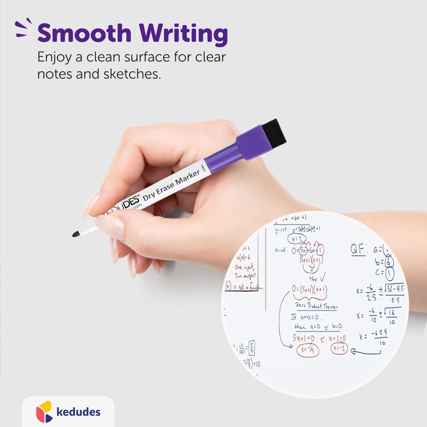 Pizarra Blanca Magnética Borrado en Seco Kedudes 43x28 cm