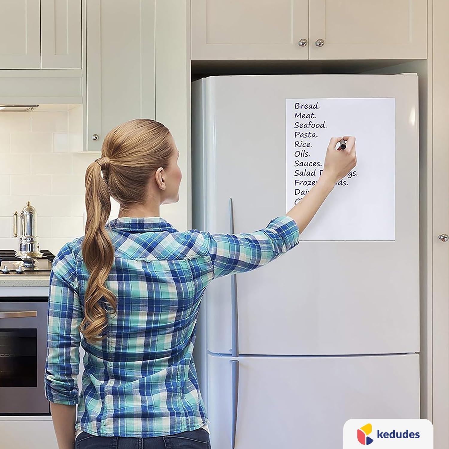 Pizarra Blanca Magnética Borrado en Seco Kedudes 43x28 cm
