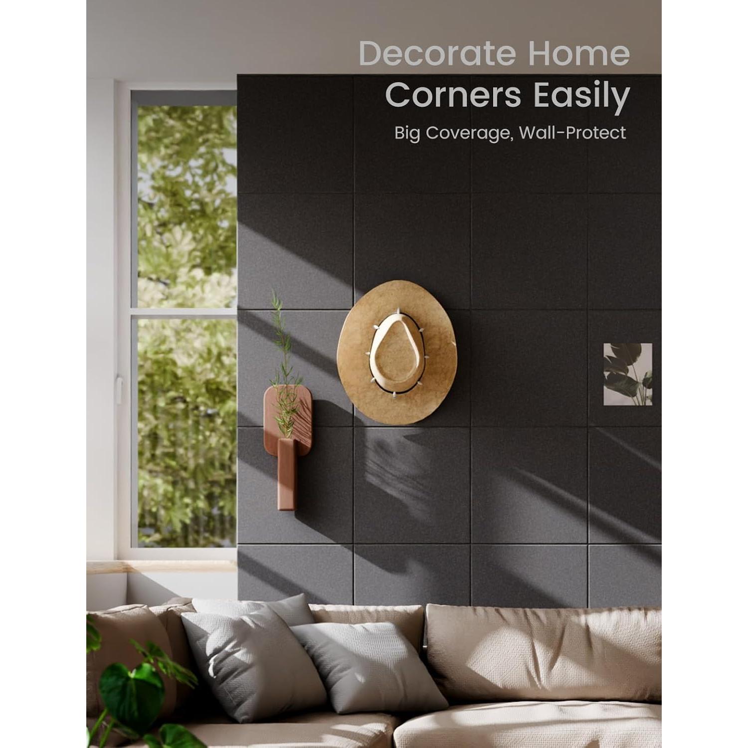 Tablero de Fieltro Fluxynara Negro 6 Azulejos 30x30cm