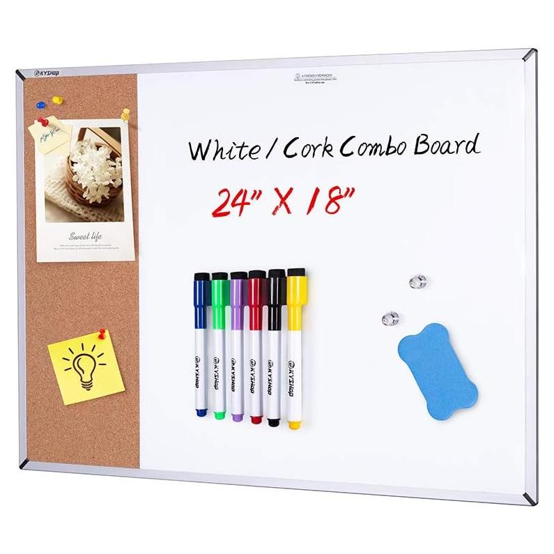 Tablero Combinado Borrado en Seco y Corcho K KYSHOP 61x46 cm