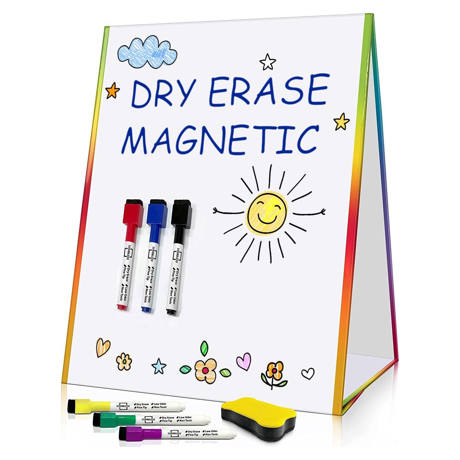 Pizarra Blanca Magnética de Mesa Scribbledo 45.7x30.5cm