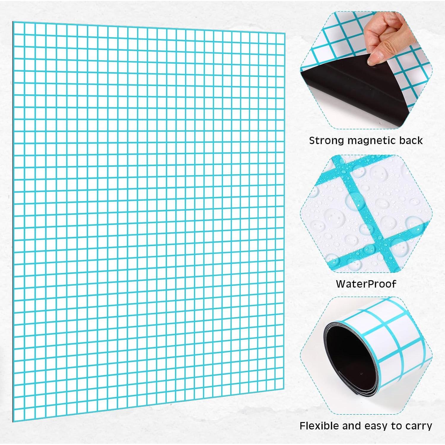 Ctosree Papel Gráfico Magnético Jumbo 70.96x56.05cm 2 Piezas