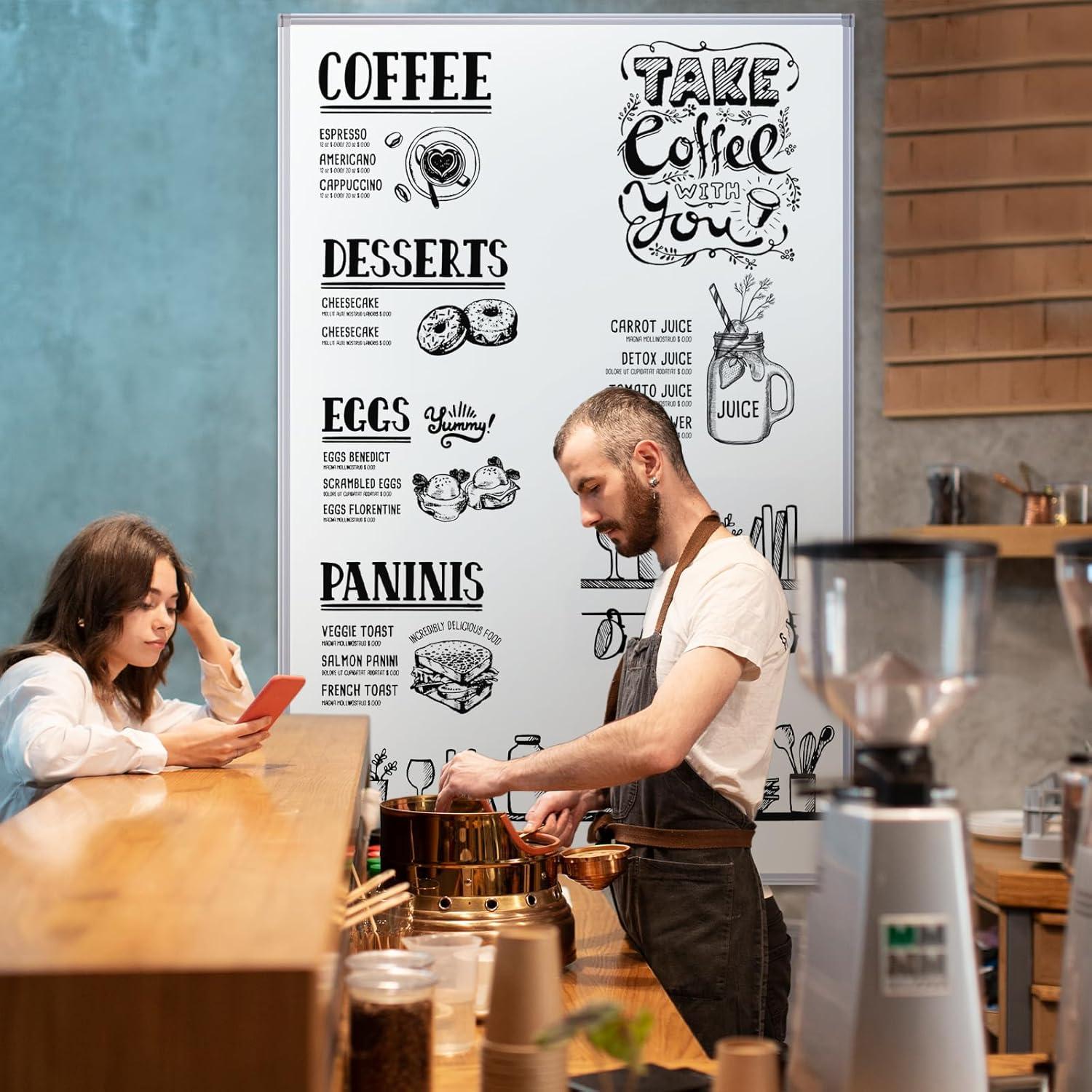 Pizarra Blanca Magnética Borrable Maxtek 183x122 cm para Pared