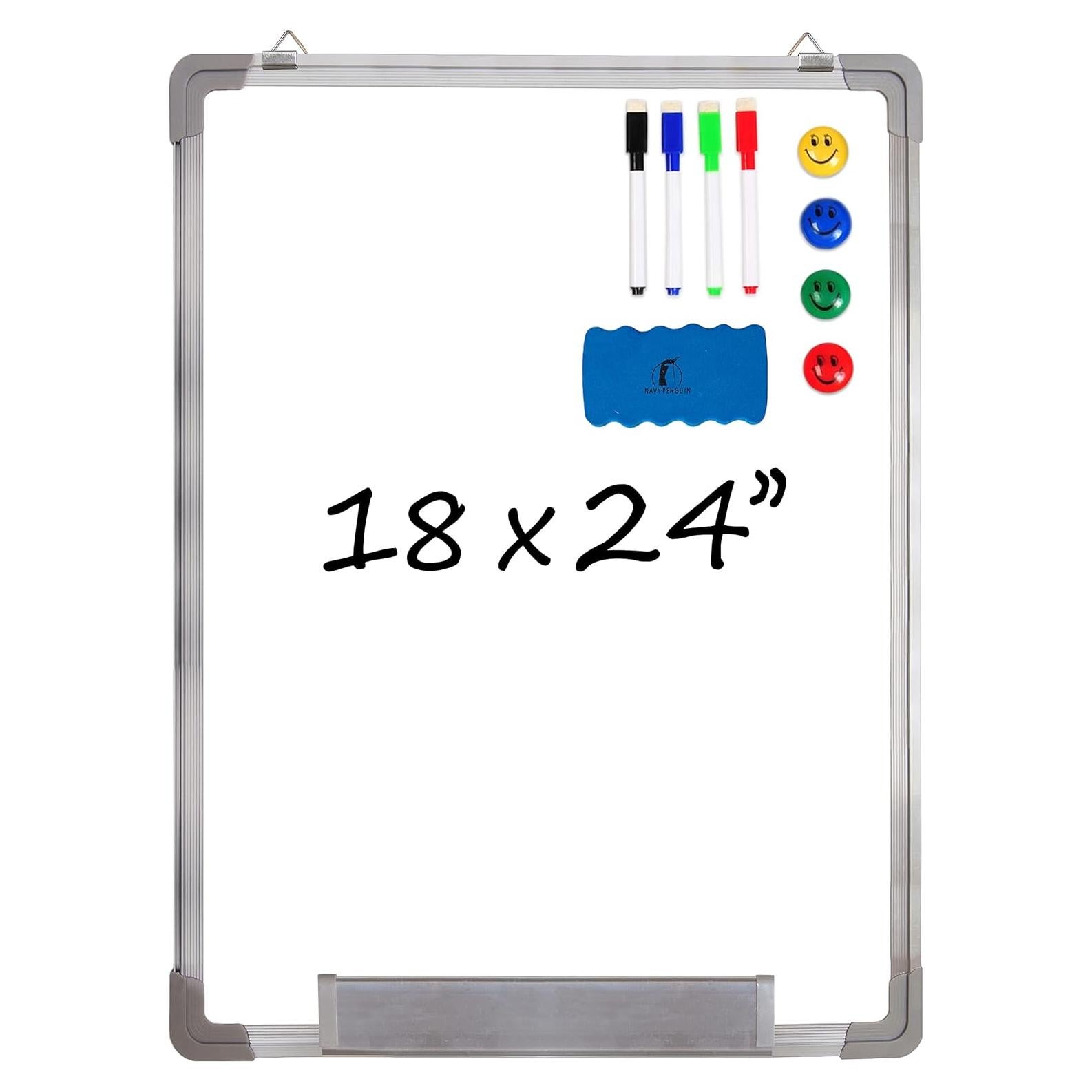 Pizarra Borrable en Seco 45.72x60.96 cm Pingüino Marino con Accesorios