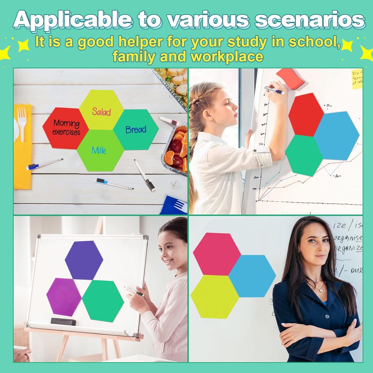 Tablero Magnético Borrado en Seco Gueevin 20x17.3 cm 12 Pcs