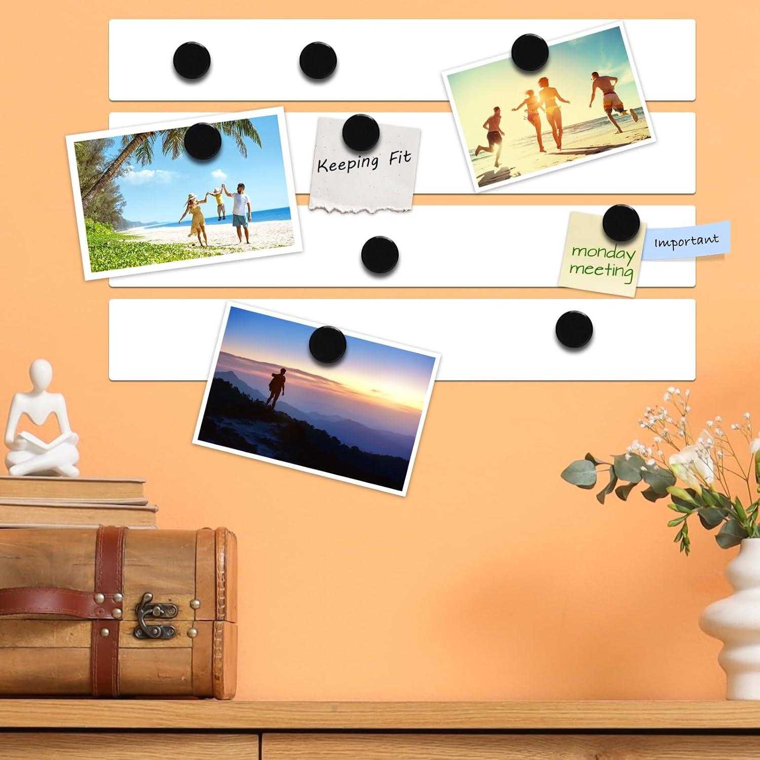 Juego de Tiras Magnéticas Lockways 4 Piezas 5 x 38 cm Blanco