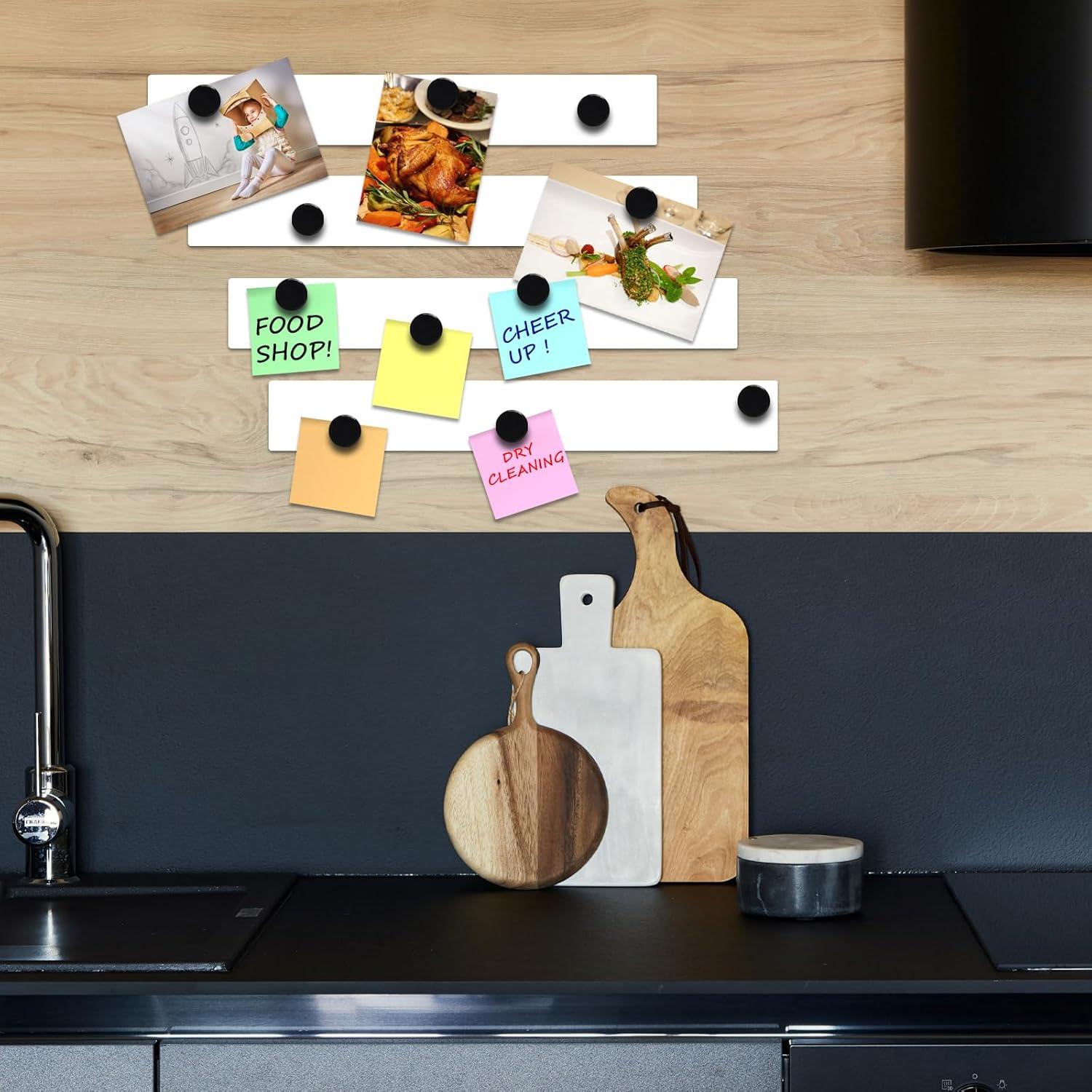 Juego de Tiras Magnéticas Lockways 4 Piezas 5 x 38 cm Blanco