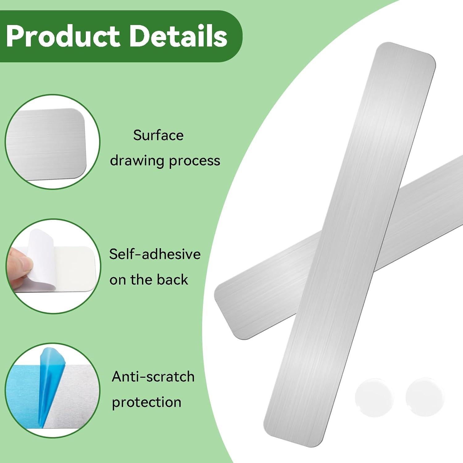 Tablero Magnético ZDZBLX 4 Piezas Adhesivo 30.77x4.77cm