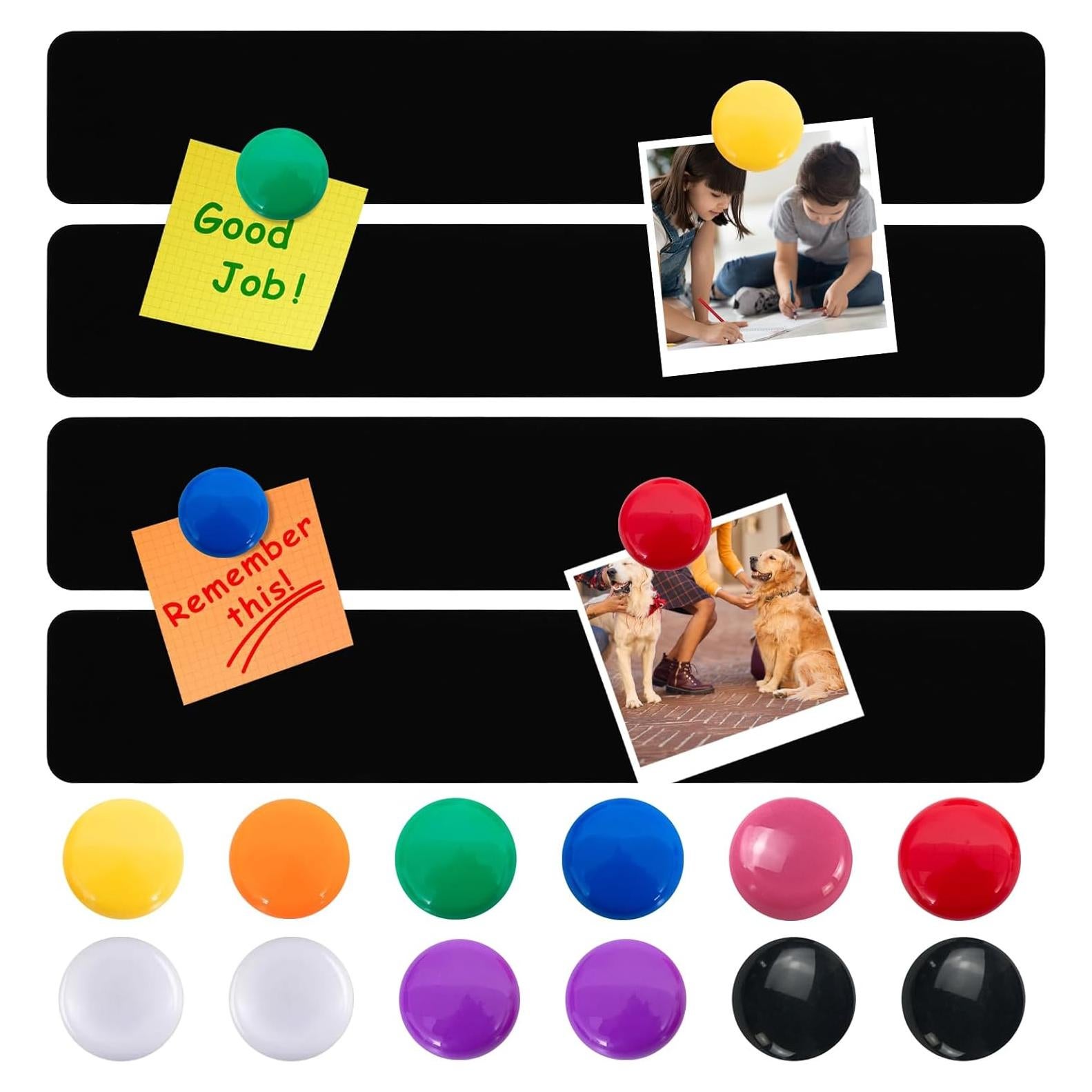 Tiras Magnéticas de Metal LINXIU con Adhesivo 5.08x30.48cm