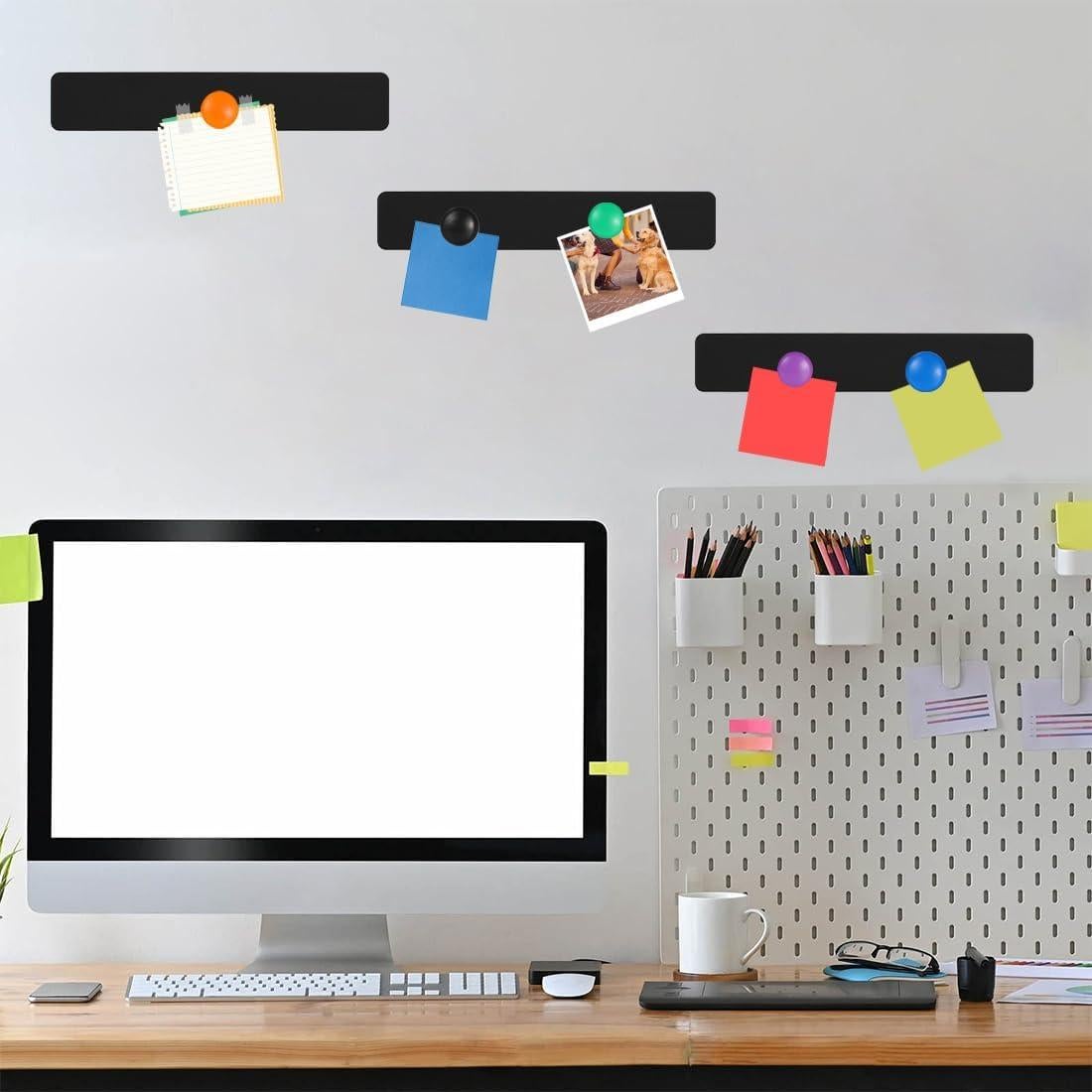 Tiras Magnéticas de Metal LINXIU con Adhesivo 5.08x30.48cm