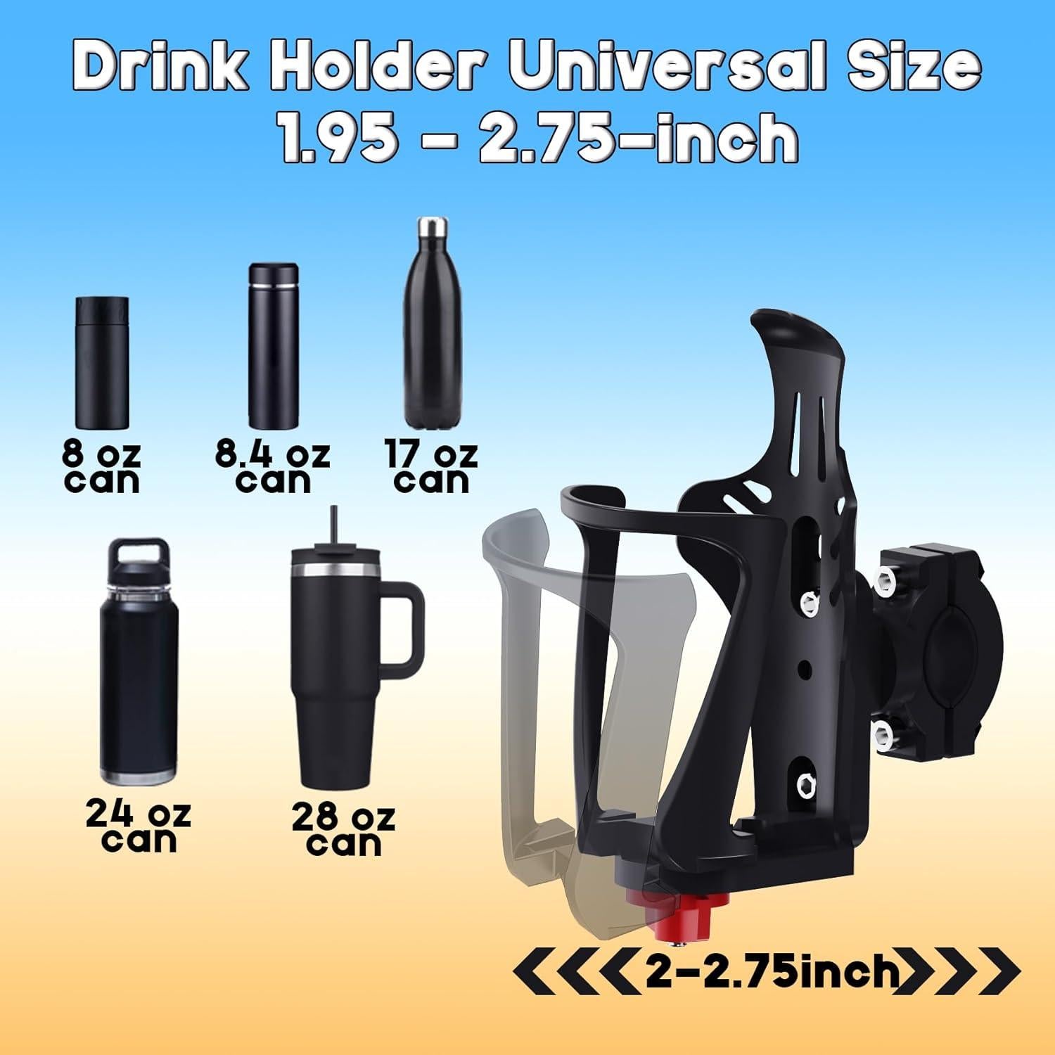 Soporte para Botella de Agua EDSRDUX para Bicicleta Gris