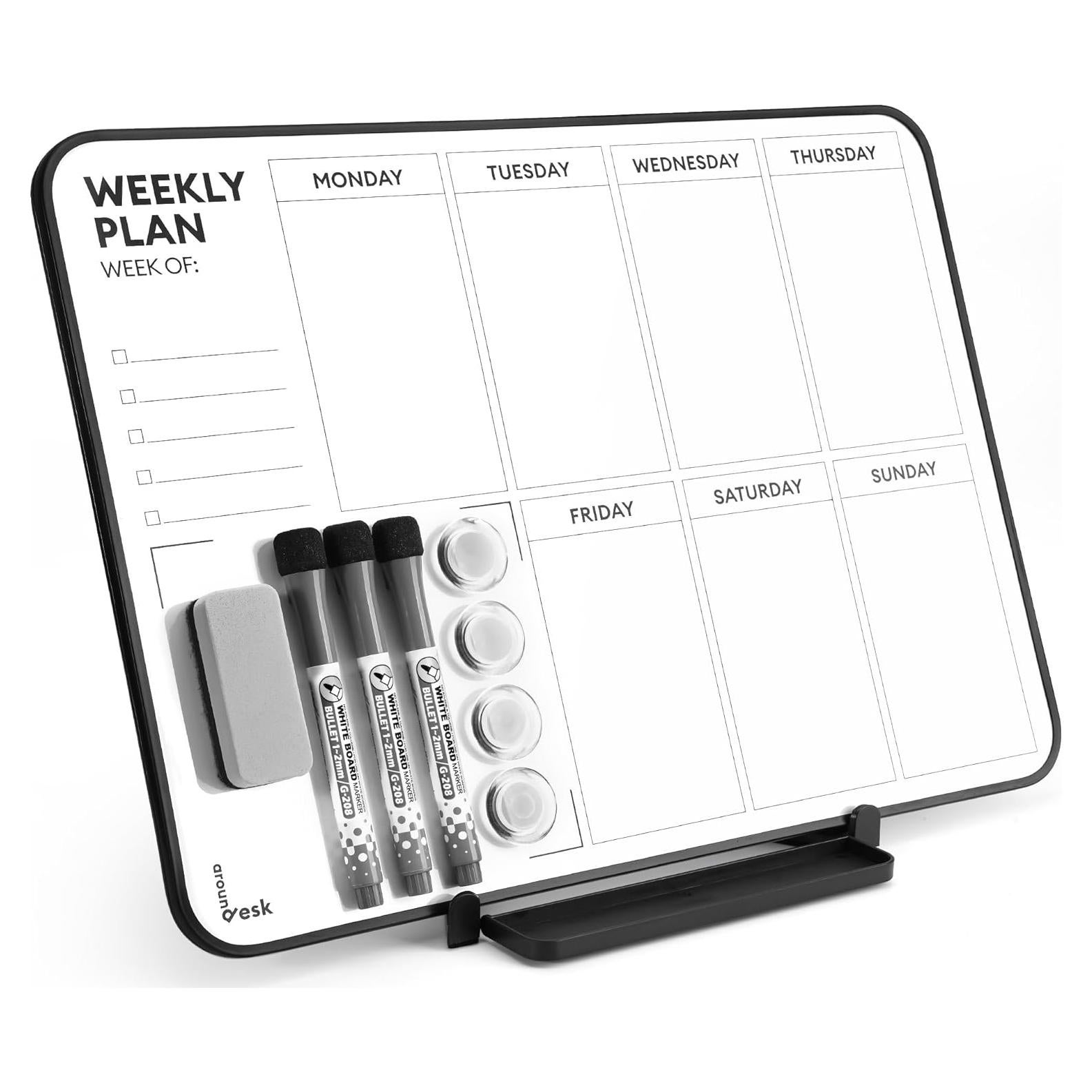 Tablero de Borrado en Seco Doble Cara 40.64x30.48cm Aroundesk