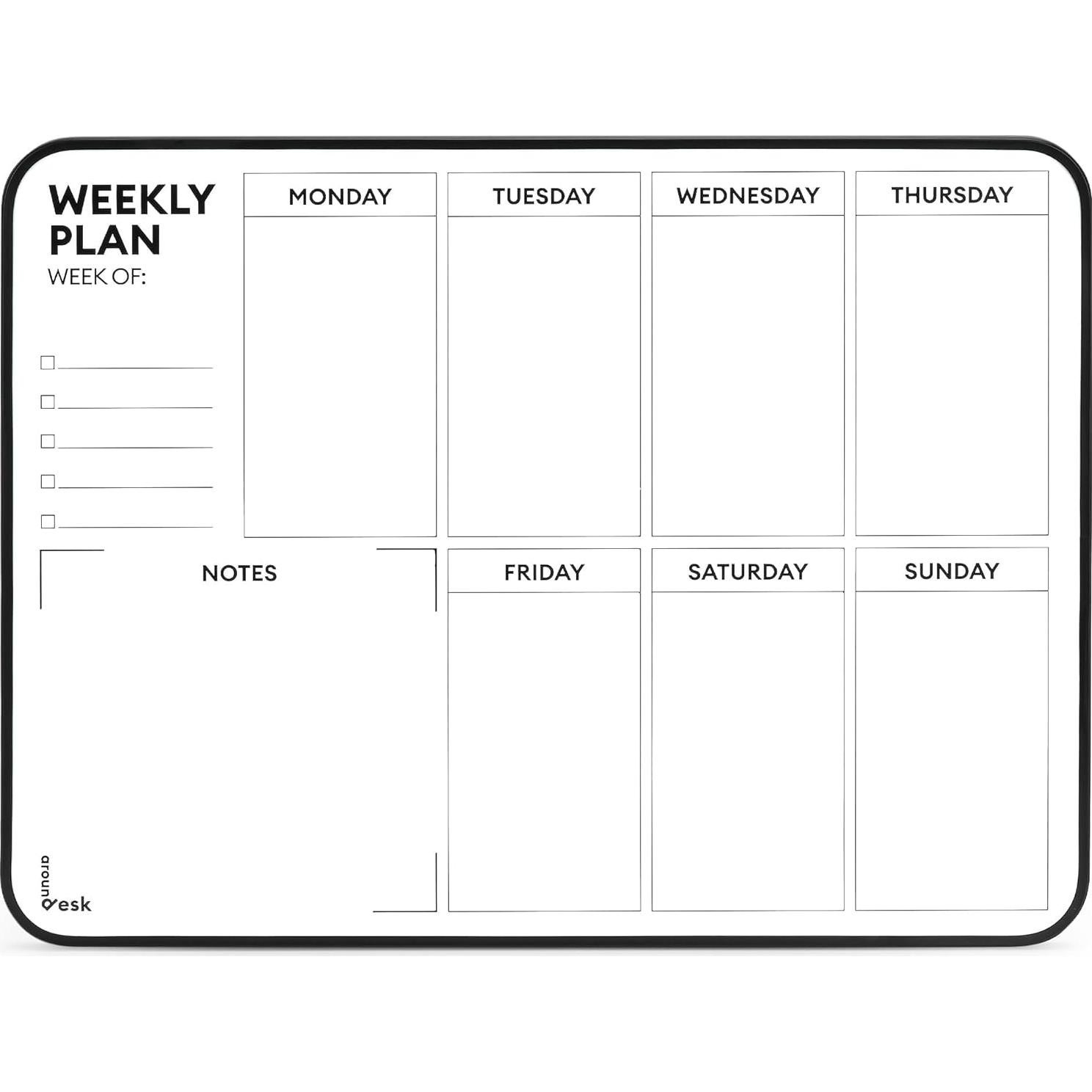 Tablero de Borrado en Seco Doble Cara 40.64x30.48cm Aroundesk